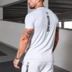 Gym King Aventus Tee Snow Marl Men Clothing J2PFB16