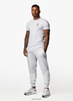 Gym King Aventus Tee Snow Marl Men Clothing J2PFB16 - Image 4