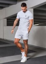 Gym King Aventus Tee Snow Marl Men Clothing J2PFB16 - Image 6