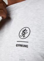 Gym King Aventus Tee Snow Marl Men Clothing J2PFB16 - Image 9