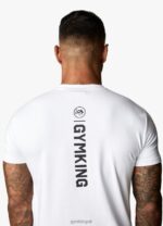 Gym King Aventus Tee White Men Clothing J2PFB10 - Image 7