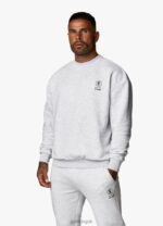 Gym King Aventus Tracksuit Snow Marl Men Clothing J2PFB239 - Image 14