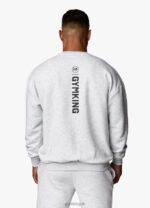 Gym King Aventus Tracksuit Snow Marl Men Clothing J2PFB239 - Image 16