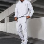 Gym King Aventus Tracksuit Snow Marl Men Clothing J2PFB239