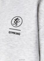 Gym King Aventus Tracksuit Snow Marl Men Clothing J2PFB239 - Image 8