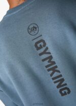Gym King Aventus Tracksuit Storm Blue Men Clothing J2PFB237 - Image 5