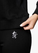 Gym King Bias Rib Crew Black Women Clothing J2PFB618 - Image 4