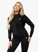 Gym King Bias Rib Crew Black Women Clothing J2PFB618 - Image 7