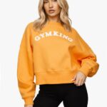 Gym King Boucle Crew Golden Orange Women Clothing J2PFB633