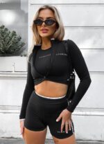 Gym King Bound Script Funnel Black/White Women Clothing J2PFB496 - Image 5