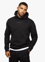 Gym King Box Logo Hood Black Men Clothing J2PFB217 - Image 2
