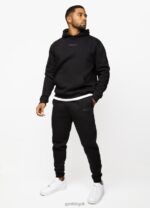 Gym King Box Logo Hood Black Men Clothing J2PFB217 - Image 4