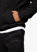 Gym King Box Logo Hood Black Men Clothing J2PFB217 - Image 7