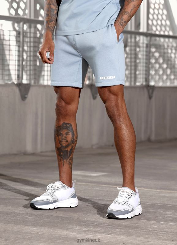 Gym King Box Logo Short Ashley Blue Men Clothing J2PFB95 - Image 3