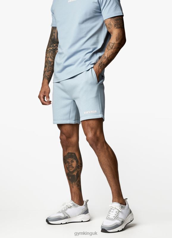 Gym King Box Logo Short Ashley Blue Men Clothing J2PFB95 - Image 4