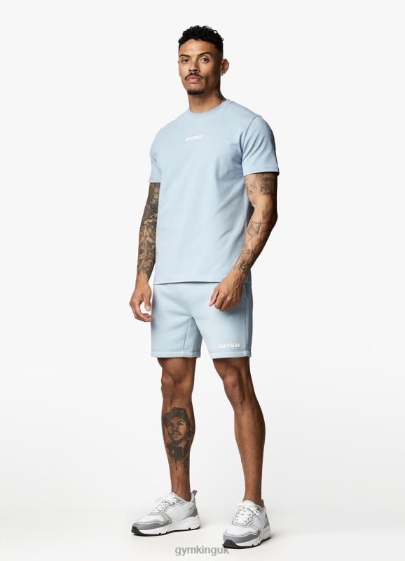 Gym King Box Logo Short Ashley Blue Men Clothing J2PFB95 - Image 9