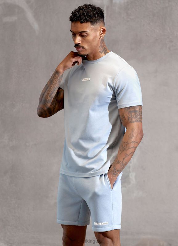 gym_king_box_logo_tee_ashley_blue_men_clothing_j2pfb15.jpg Gym King Box Logo Tee Ashley Blue Men Clothing J2PFB15 - Image 1