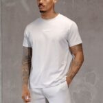 Gym King Box Logo Tee Light Grey Men Clothing J2PFB20