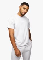 Gym King Box Logo Tee Light Grey Men Clothing J2PFB20 - Image 4
