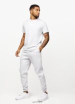 Gym King Box Logo Tee Light Grey Men Clothing J2PFB20 - Image 5