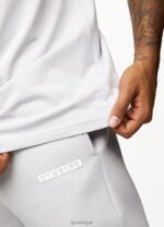 Gym King Box Logo Tee Light Grey Men Clothing J2PFB20 - Image 8