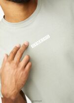 Gym King Box Logo Tee Soft Khaki Men Clothing J2PFB19 - Image 7