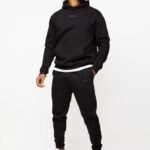 Gym King Box Logo Tracksuit Black Men Clothing J2PFB253