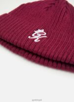 Gym King Colt Beanie Plum Unisex Accessories J2PFB648 - Image 2