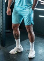 Gym King Contrast Flex 6'' Short Aqua/Blue Men Clothing J2PFB90 - Image 2