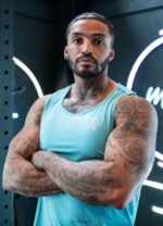 Gym King Contrast Flex Vest Aqua/Blue Men Clothing J2PFB173 - Image 2