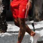 Gym King Core Plus Poly Short Chilli Red Men Clothing J2PFB141