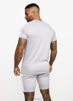 Gym King Core Plus Poly Tee Grey Marl/White Men Clothing J2PFB14 - Image 4