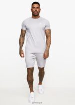 Gym King Core Plus Poly Tee Grey Marl/White Men Clothing J2PFB14 - Image 5