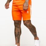 Gym King Core+ Poly Short Satsuma Orange Men Clothing J2PFB152