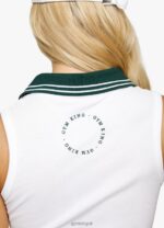 Gym King Court Luxe Tank White Women Clothing J2PFB466 - Image 3