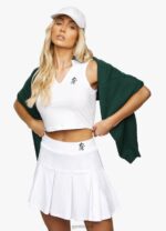 Gym King Court Luxe Tank White Women Clothing J2PFB466 - Image 5