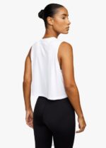 Gym King Crop Vest Bright White Women Clothing J2PFB541 - Image 2