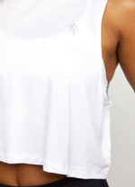 Gym King Crop Vest Bright White Women Clothing J2PFB541 - Image 4