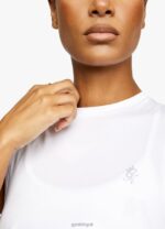 Gym King Crop Vest Bright White Women Clothing J2PFB541 - Image 5