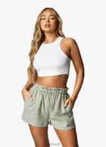 Gym King Curved Hem Rib Vest White Women Clothing J2PFB413 - Image 2