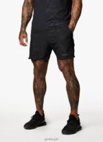 Gym King Debossed Camo Short 5'' Black Men Clothing J2PFB88 - Image 5