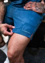 Gym King Debossed Camo Short 5'' Moonlight Blue Men Clothing J2PFB106 - Image 2