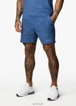 Gym King Debossed Camo Short 5'' Moonlight Blue Men Clothing J2PFB106 - Image 3