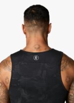Gym King Debossed Camo Vest Black Men Clothing J2PFB167 - Image 9