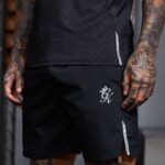 Gym King Debossed Energy Short - 6'' Black AOP Men Clothing J2PFB89