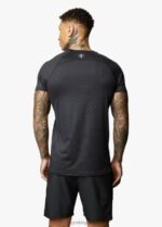 Gym King Debossed Energy Tee Black Men Clothing J2PFB24 - Image 2
