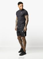 Gym King Debossed Energy Tee Black Men Clothing J2PFB24 - Image 6