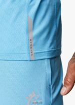 Gym King Debossed Energy Tee Blue Reef Men Clothing J2PFB31 - Image 8