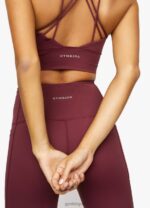 Gym King Dominate Bra Red Wine Women Clothing J2PFB559 - Image 4