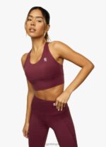 Gym King Dominate Bra Red Wine Women Clothing J2PFB559 - Image 7